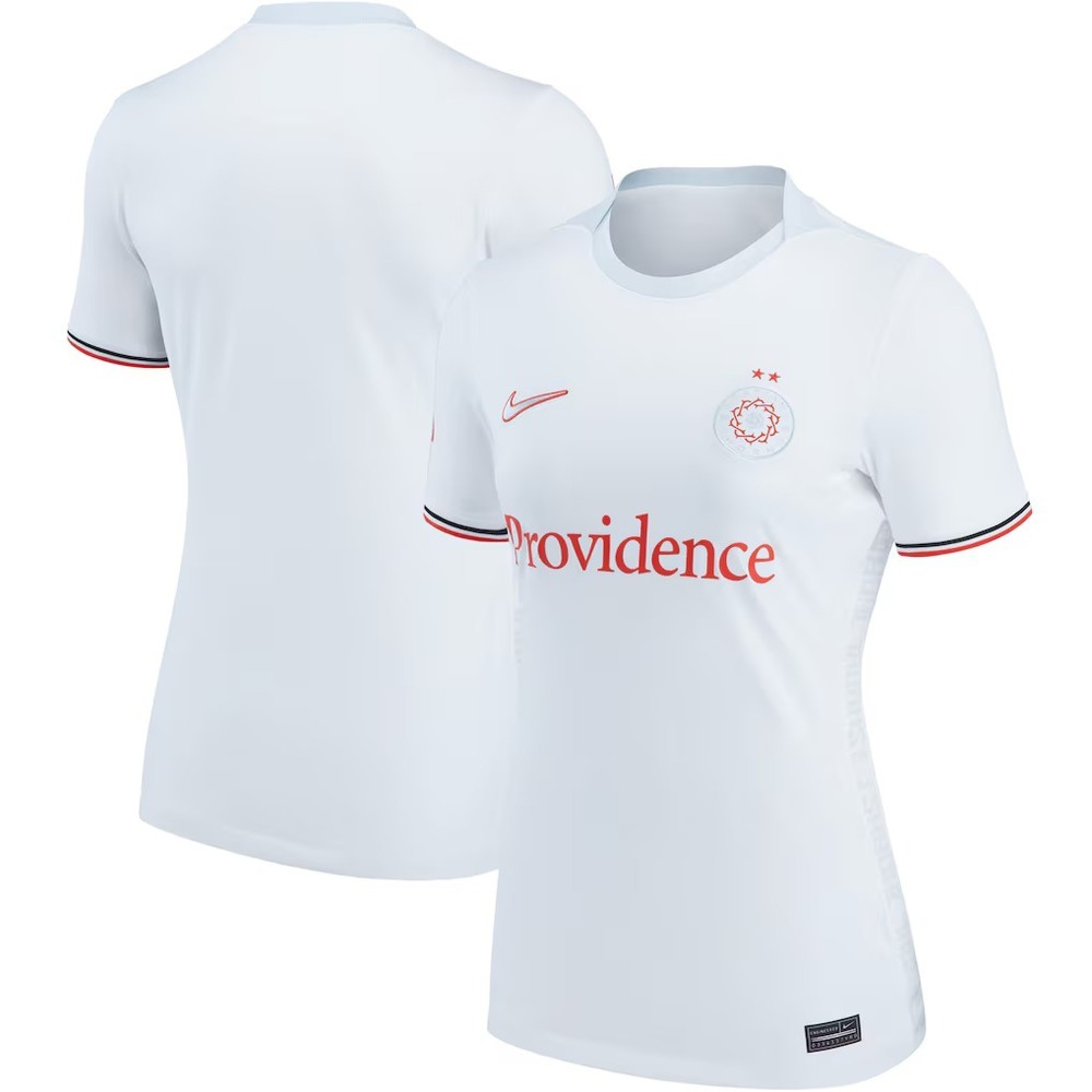 New Nike Womens Portland Thorns Soccer Jersey Size Large White Red Purple